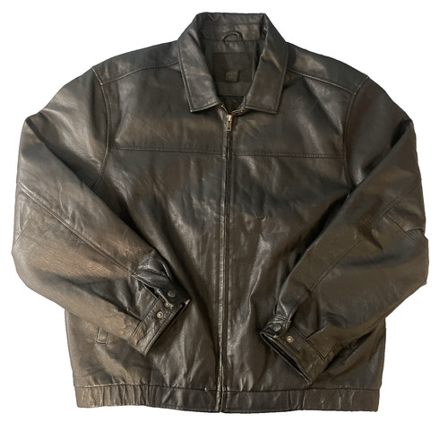 Vintage men black leather - men's,