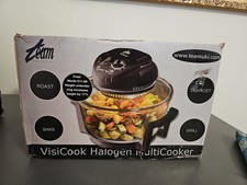 New VisiCook Halogen MultiCooker - Roast Grill Bake. Box is rough. Colour White