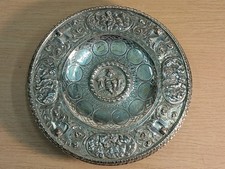 Antique Elkington & Co Neo Classical Silver Plated Tazza Plate - 12 Zodiac Signs