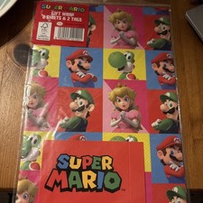 Super Mario Gift Wrap 2 sheets