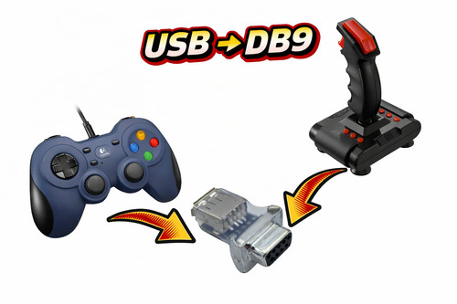 Usb db9 gamepad - usb,