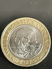 Rare 2016 William Shakespeare £2 Coin – Mint Error with 360 Die Strike Line