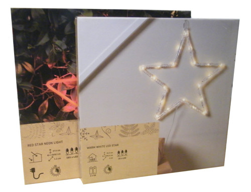 Christmas led silhouette stars - silhouette,