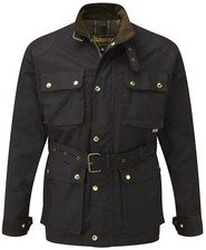 SPEEDWEAR DARK BROWN CLASSIC WAX COTTON MOTORCYCLE JACKET