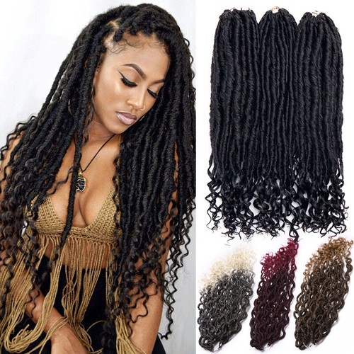 Curly crochet faux locs braids - crochet,
