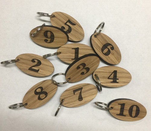 Lasercut wooden numbered - lasercut,