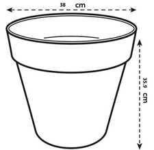 Elho Style Round Plant Pots