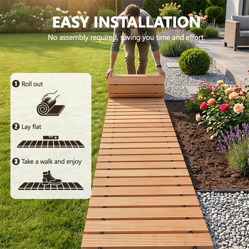 Wooden garden pathway outdoor - garden,