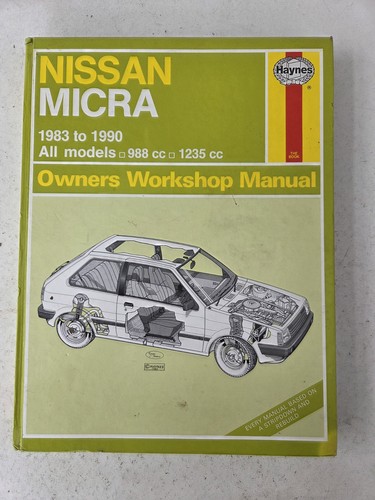 Nissan micra k10 haynes - k10, manual