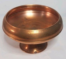 Small Copper Pedestal Bowl