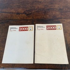 Original Rover 2000 Workshop