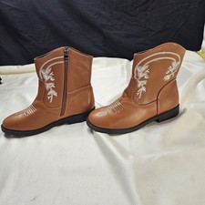 Girls Cowboy Boots for Little/Big Kid Mid Calf Western Cowgirl Boots