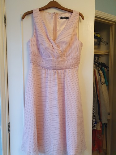 Pale pink polka dot