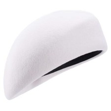 Women Unisex 100% Wool Felt Beret Hats Pillbox Fascinator Saucer Tilt Cap A46...