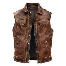 Men's Brown Distressed Real