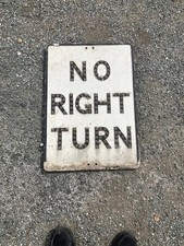 antique metal road signs Rare