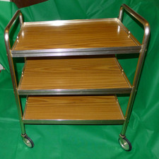 Vintage 3 tier tea trolley
