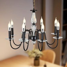 Black Chandelier, 8-Light