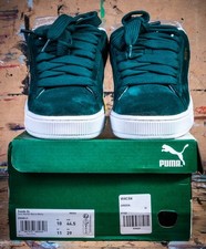 Puma Suede XL – Forest Green (Dark Myrtle/Warm White) – UK10 (Fits UK9.5) Boxed