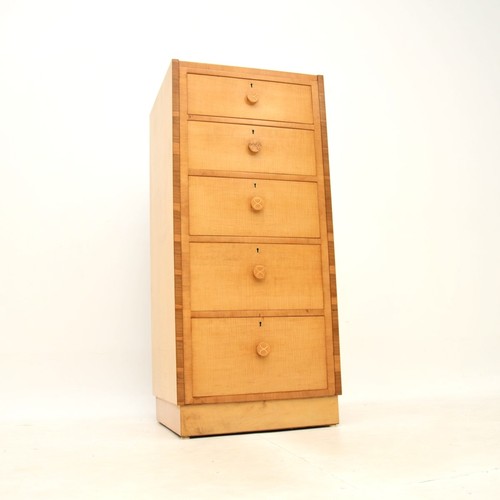 Art deco sycamore chest - deco,