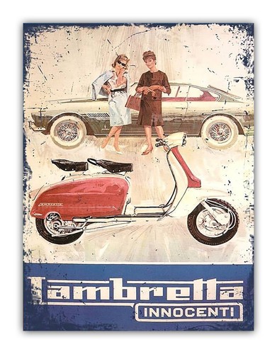 Retro style lambretta - retro,