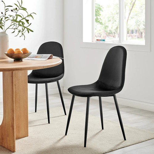 Velvet dining chairs set 1 - chairs, of