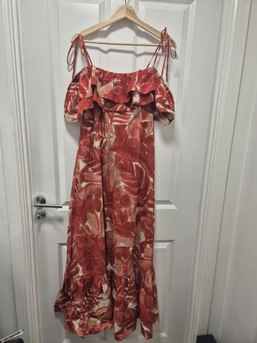 Zara red floral - zara, maxi