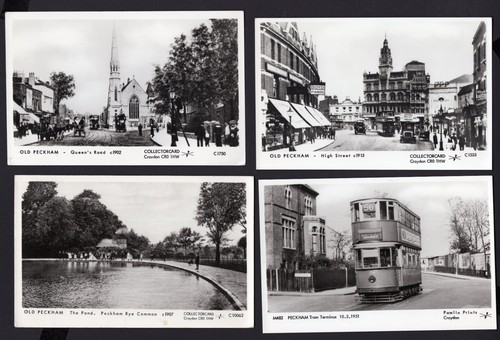 Four pamlin postcards old - four,