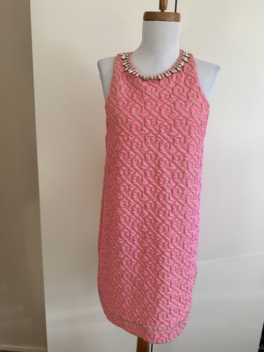 Zara pink textured - mini, dress