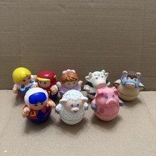 Playskool Weebles wooble bundle of animals and people 90s