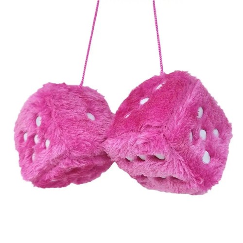 Soft fluffy furry dice - soft,