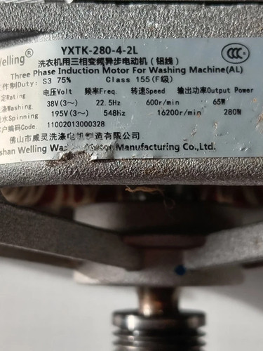 Washing machine motor welling - machine,