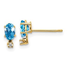 14k Diamond and 5x3 Oval