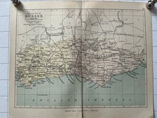SUSSEX - 1885 Original Antique