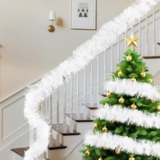 Tinsel Chunky 6M 19 FT Christmas Tree Decoration Garland Festive Xmas Colours