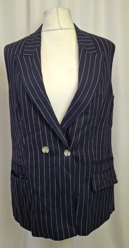 Next navy pinstriped - navy,