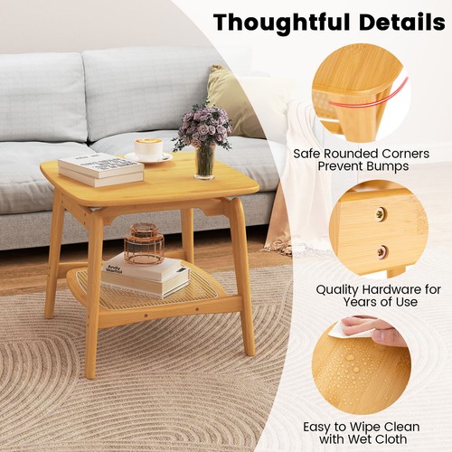 Side table bamboo sofa - table,