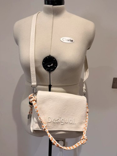 Desigual white crossbody - desigual,
