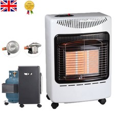 Portable Calor Gas Heater Freestanding Cabinet Heating Home Butane Fire + Wheel