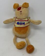 Nounours Doudou Chien Soft Stuffed Toys Plushies Dog Eye-Patch Cute Fish T-Shirt