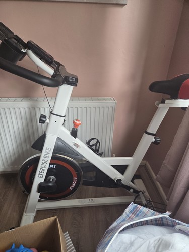 Upright exercise bike - exercise,