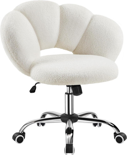 Boucle upholstered desk - boucle, chair