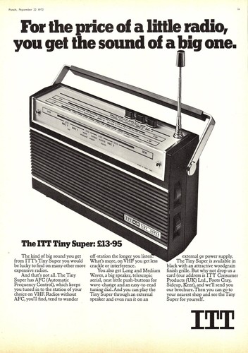 1972 advert for itt - advert, 'tiny