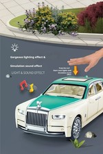 1/36 Rolls Royce Phantom Car Model Alloy Diecast Simulation Toy with Sound Light