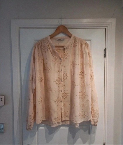 Zara cream beige broderie - cream,
