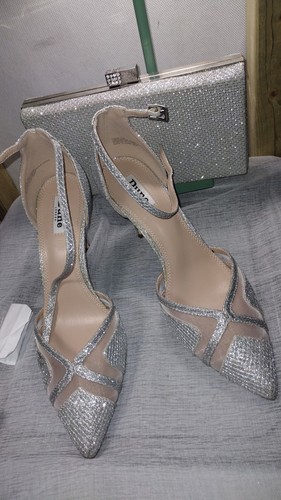 Dune silver shimmer mesh - silver,