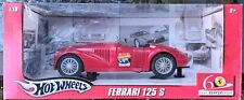 HOT WHEELS 60th ANNIVERSARY FERRARI 125 S 1:18 SCALE MODEL CAR BRAND NEW IN BOX!