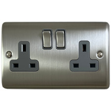 Brushed Steel Sockets