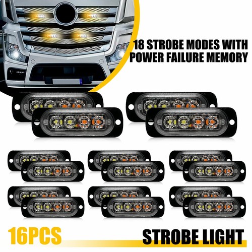 16x 4led flashing grille - flashing, light