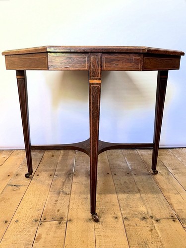 Edwardian rosewood octagonal - edwardian,